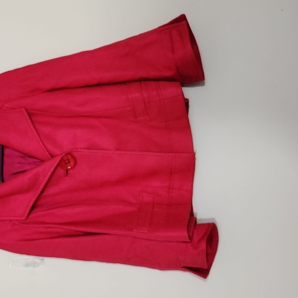 Ellen Tracy Single Button Pink Jacket Blazer Size 8 - Picture 3 of 8